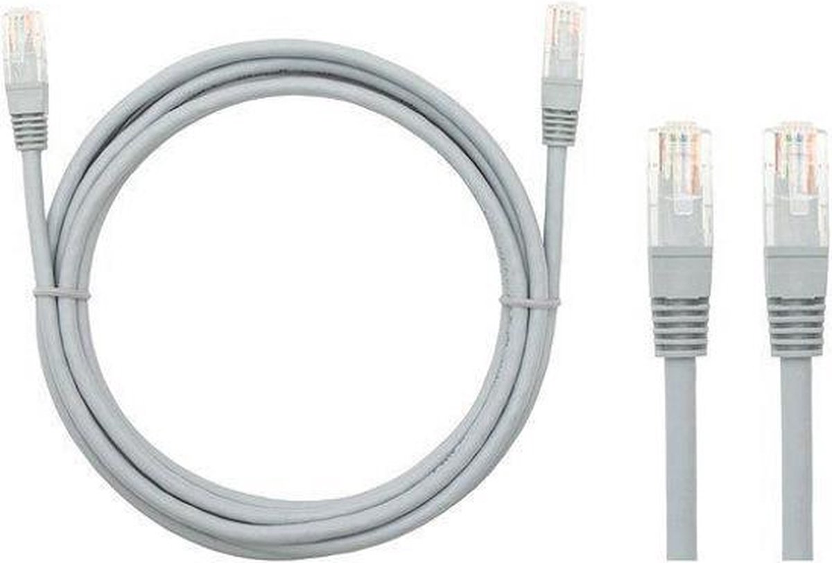 1,5M CAT5e RJ45 Ethernet netwerk kabel - grijs