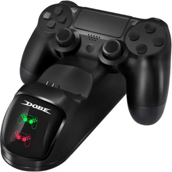 Dual Oplaadstation Geschikt voor Playstation 4 Controller – Dubbele Snel Oplader Charger PS4 Slim Pro - Dobe