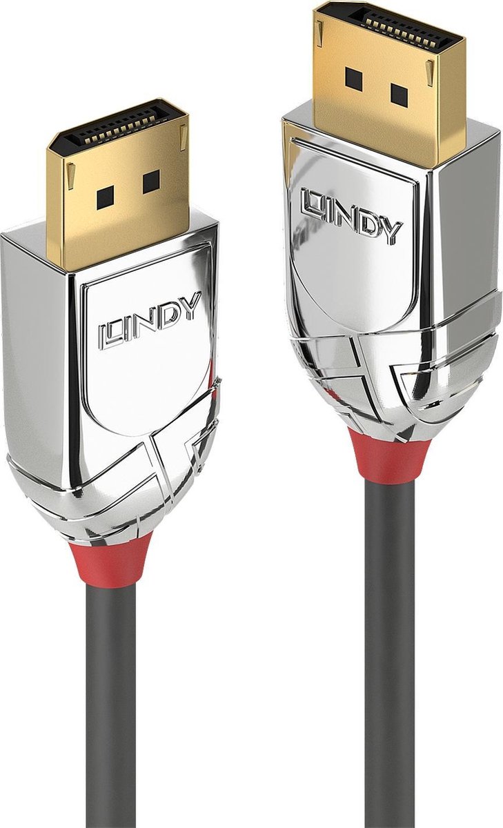 LINDY 36304 DisplayPort-kabel DisplayPort Aansluitkabel DisplayPort-stekker, DisplayPort-stekker 5.00 m Grijs
