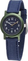 Jacques Farel Eco Horloge - Kinderen - Donkerblauw - ORG0304