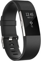 HappyWatch Siliconen bandje - Fitbit Charge 2 - zwart - Small