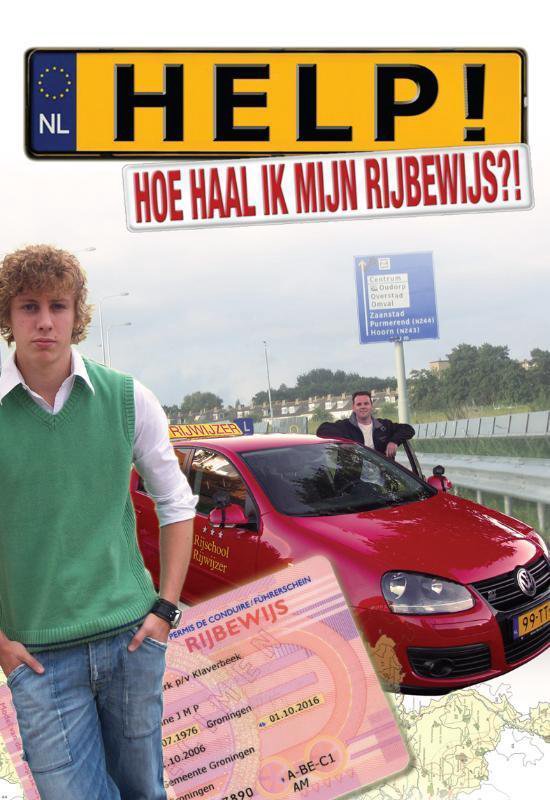 Cover van het boek 'Help! Hoe haal ik mijn rijbewijs?!'
