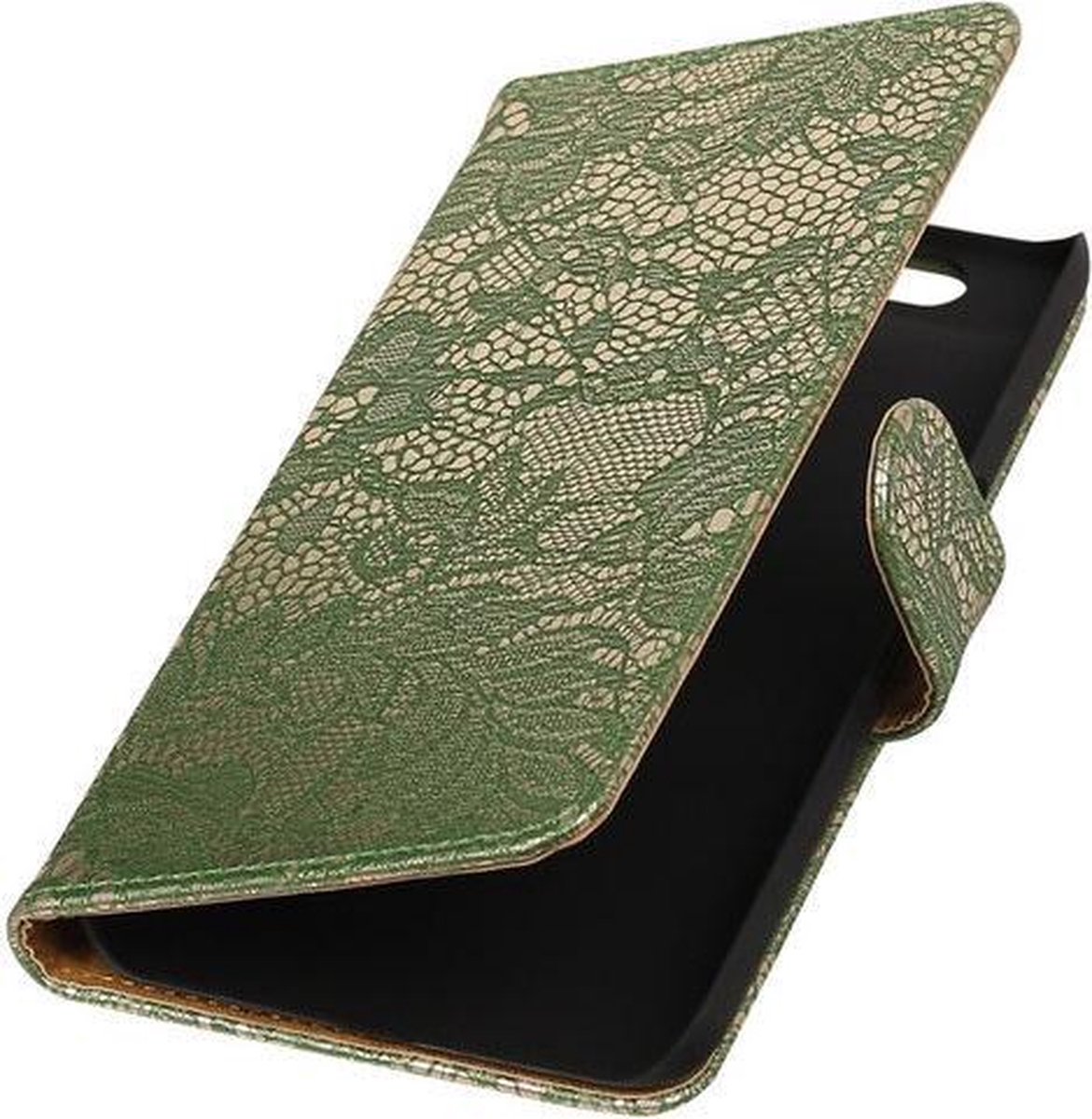 Huawei Nexus 6P - Lace Donker Groen Booktype Wallet Hoesje