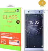 DrPhone 2x Sony XA2 ULTRA Glas - Glazen Screen protector - Tempered Glass 2.5D 9H (0.26mm)