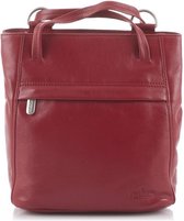 Bear Design Sandy Leren Rugtas - Rood