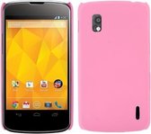 LG Nexus 4 - hoes cover case - PC - roze