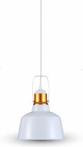 V-TAC Shade - Hanglamp - Industrieel - Aluminium - 1 Lichts - Ø22cm - Wit