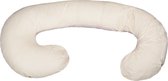 Body pillow - 240 cm - 100% katoen - crème geruit