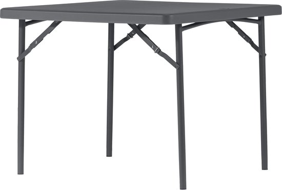 Table pliante New Classic - Anthracite - 90x90 cm | bol.com