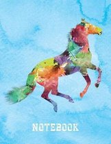 Beautiful Rainbow Horse Notebook