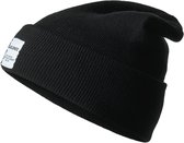 JACK&JONES JUNIOR Jongens Beanie - Black - Maat L/XL