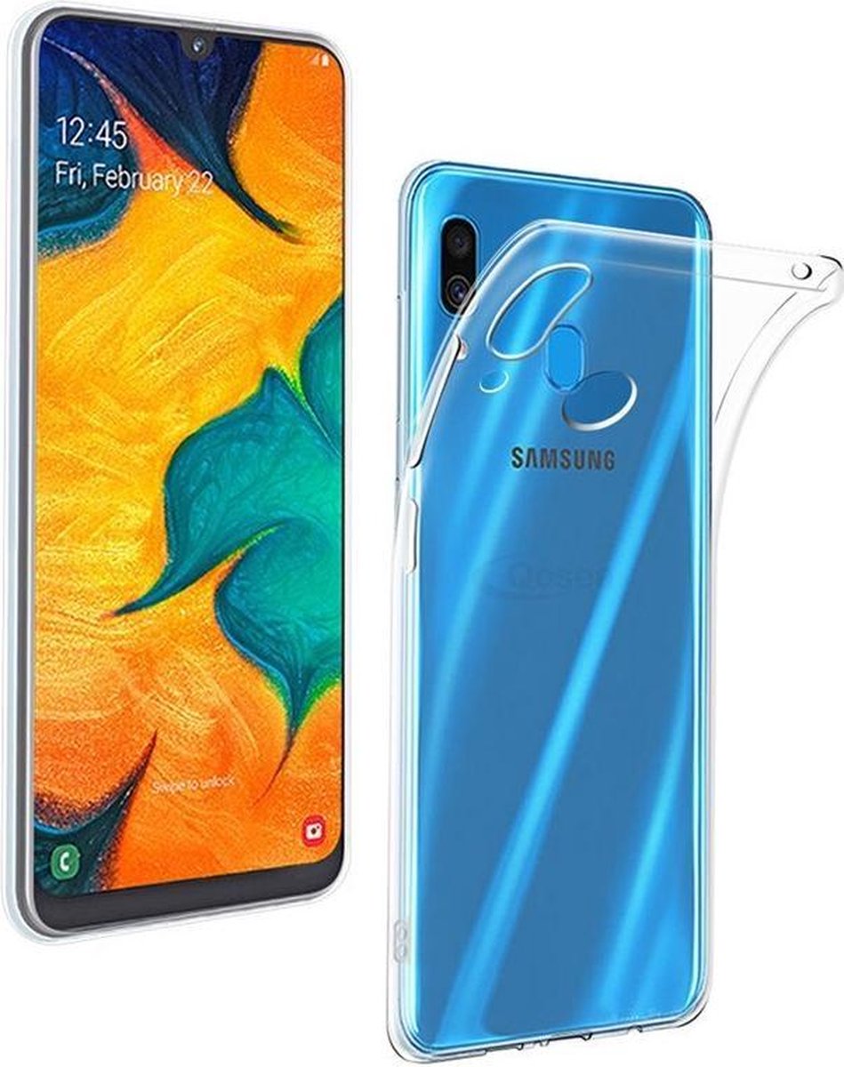 HB Hoesje Geschikt voor Samsung Galaxy A20e - Siliconen Back Cover - Transparant