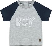 Ducky Beau Baby T-Shirt BOY - Grey Melange - Maat 68
