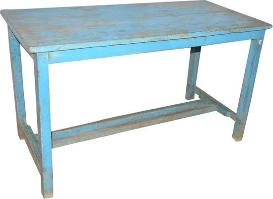 Vintage tafel Blauw India | Otentic Design | bol.com