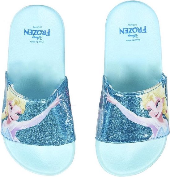 Lichtblauwe Elsa Frozen badslippers/saunaslippers voor meisjes - Zwembad  slippers voor... | bol.com