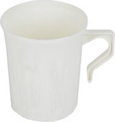 Duurzame herbruikbare plastic witte koffiekop-236ml-16stuks