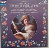 Boyce: Ode for St Cecilia's Day / Lea-Cox, Hanover Band