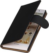 Samsung Galaxy Ace Style LTE Effen Booktype Wallet Hoesje Zwart - Cover Case Hoes