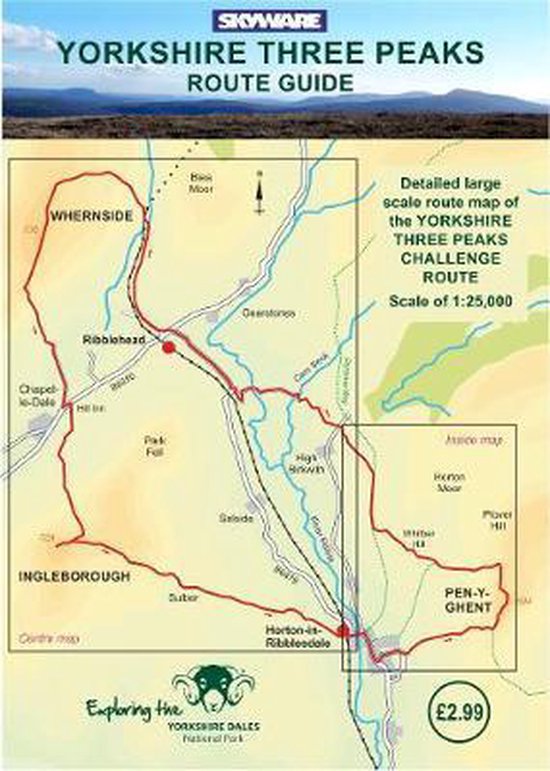 Yorkshire Three Peaks Route Guide, Tony Grogan 9781911321057 Boeken
