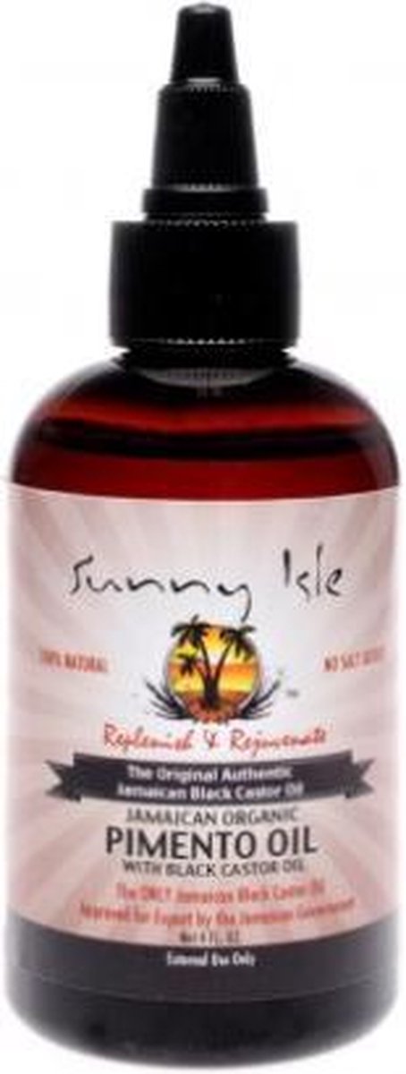 Sunny Isle Jamaican Organic Pimento Oil With Black Castor Oil 118 ml