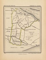 Historische kaart, plattegrond van gemeente den Bommel in Zuid Holland uit 1867 door Kuyper van Kaartcadeau.com