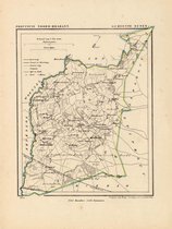Historische kaart, plattegrond van gemeente Nunen c.a. in Noord Brabant uit 1867 door Kuyper van Kaartcadeau.com