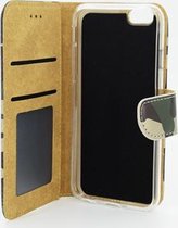 Xssive Hoesje Voor Apple iPhone 7 Plus - Book case - Camouflage groen