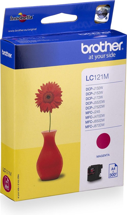 Brother LC121M inktcartridge 1 stuk(s) Origineel Magenta