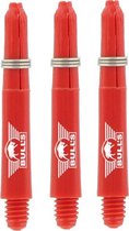 Bulls Nylon Dart Shafts - Rood - Short - (1 Set)