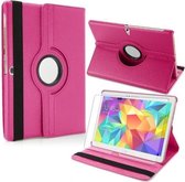 Xssive Tablet Hoes - Case - Cover 360° draaibaar voor Samsung Galaxy Tab S 10,5 inch T800 T801 T805 Hot Pink