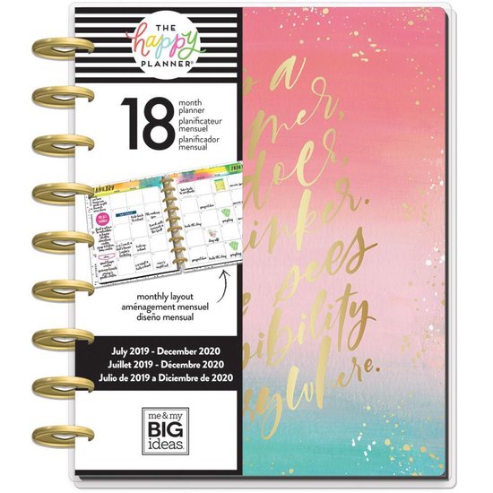 Me and My Big Ideas Happy Planner Classic Choose to Shine 18