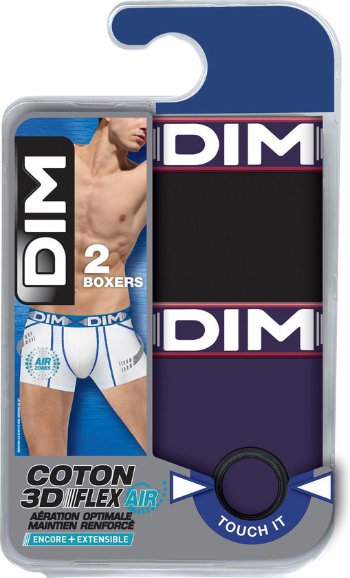 Dim Herren Boxershorts 3D Flex Air – Atmungsaktiv, Bequem Für Sport & Alltag, 2er Pack