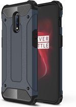 OnePlus 7 Hoesje - Armor Hybrid - Donkerblauw