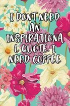 I Don't Need an Inspirational Quote. I Need Coffee
