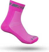 GripGrab - Classic Regular Cut Sokken 1 Paar Zomerfietssokken - Roze Hi-Vis - Unisex - Maat L