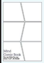 Mind Comic Book - 6 Panel,7x10, 80 Pages, Make Your Own Comic Books