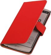 Bookstyle Wallet Case Hoesjes voor LG V10 Rood