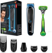 Braun Multigroomer Multi Grooming Kit MGK3042 - 7-in-1 Precisietrimmer Voor Baard En Haar -  Zwart/Blauw