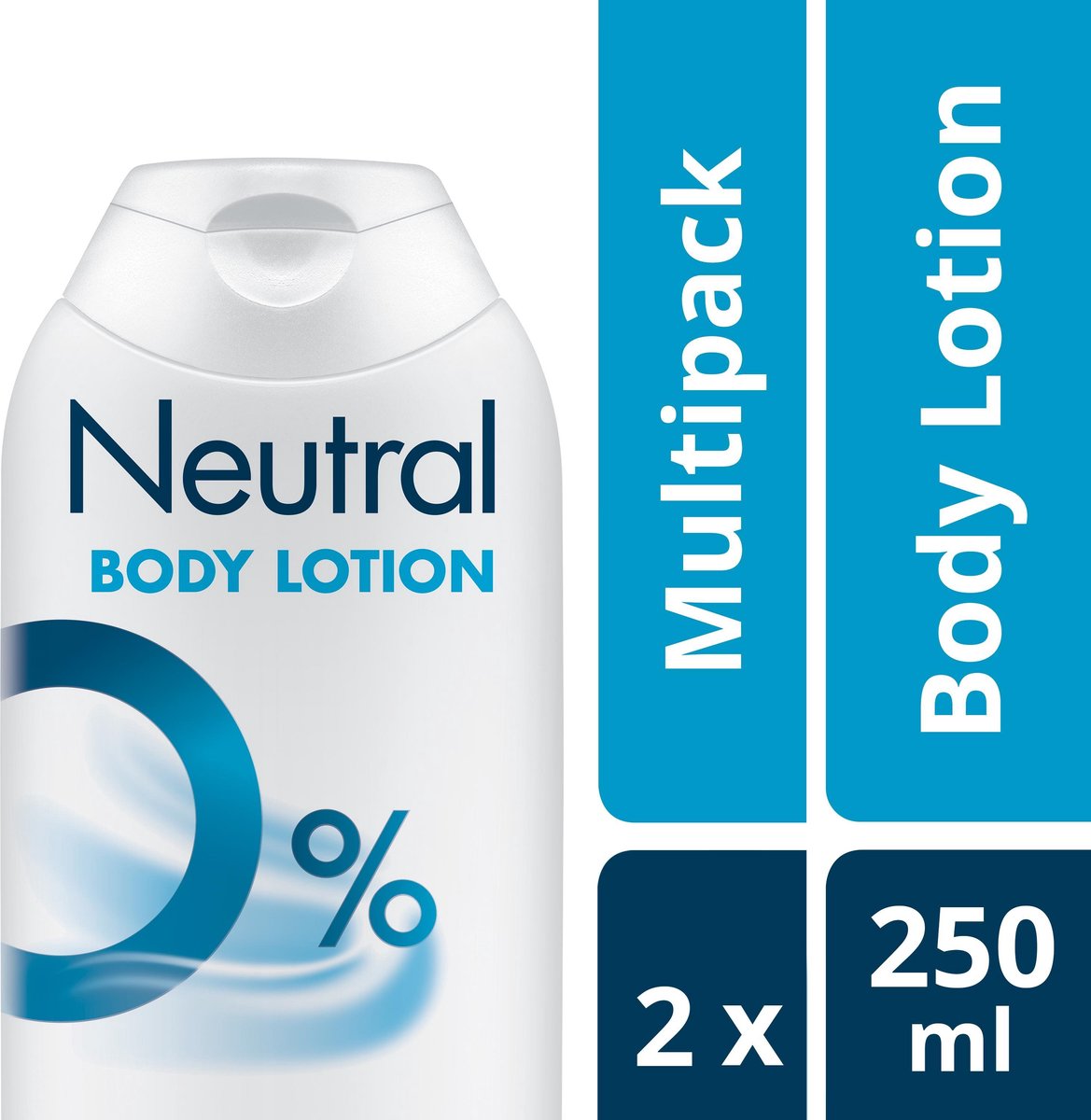 Neutral 0% Bodylotion Parfumvrij - 2 x 250 ml - Voordeelverpakking