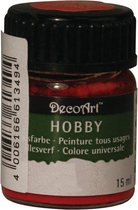 Hobby acrylverf rood 15 ml