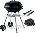 XL Kogelbarbecue: Houtskoolbarbecue - 46 cm + Briketten en Marinade kwast