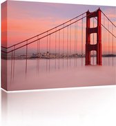 Sound Art - Canvas + Bluetooth Speaker Golden Gate Bridge (41 x 51cm)