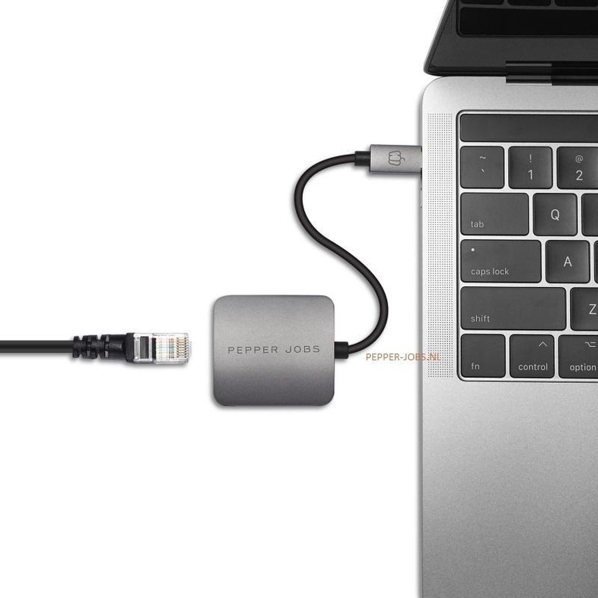 PEPPER JOBS USB C HUB TCH-1 | Ethernet USB C Adapter | Universeel