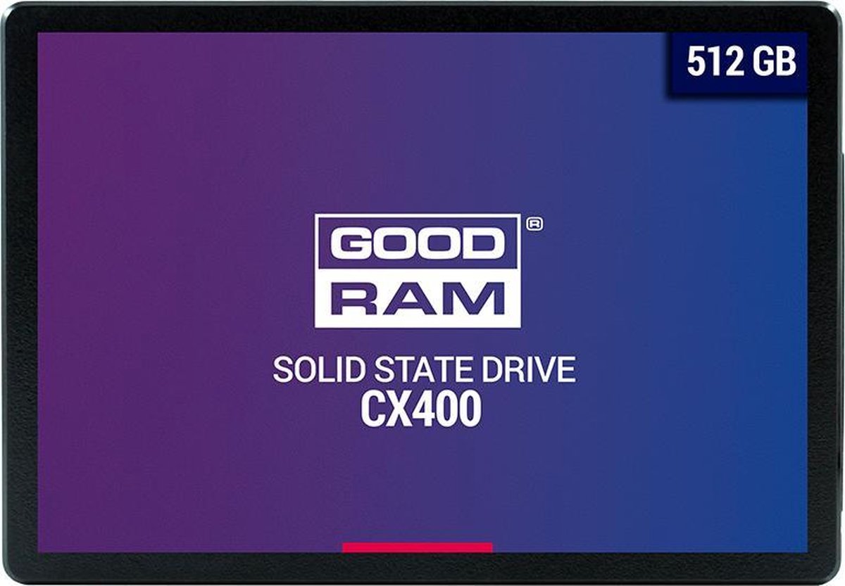 Goodram - CX400 - internal SSD - 2.5'' - 512 GB SATA III QLC 3D NAND
