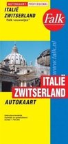 Falkplan autokaart  -   Italie-Zwitserland
