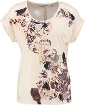 Garcia shirt creme met pailletten en kraaltjes Maat - M