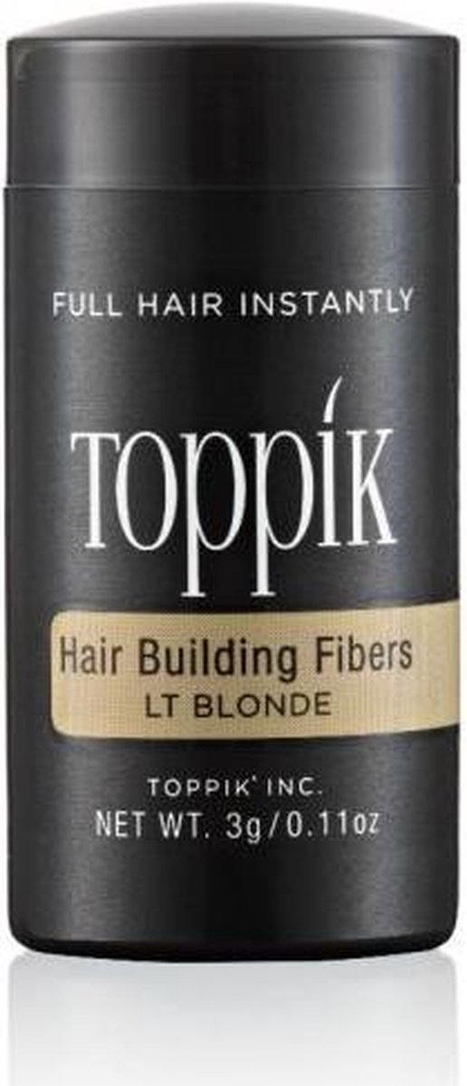 Toppik Hair Building Fibers Lichtblond - 3 gram - Cosmetische Haarverdikker - Verbergt haaruitval - Direct voller haar