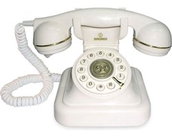 Tiptel Vintage 20 Bianco Wit ('bakeliet' telefoontoestel)