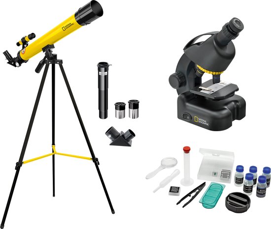 Ensemble de télescopes et microscopes pour enfants National Geographic avec  accessoires | bol