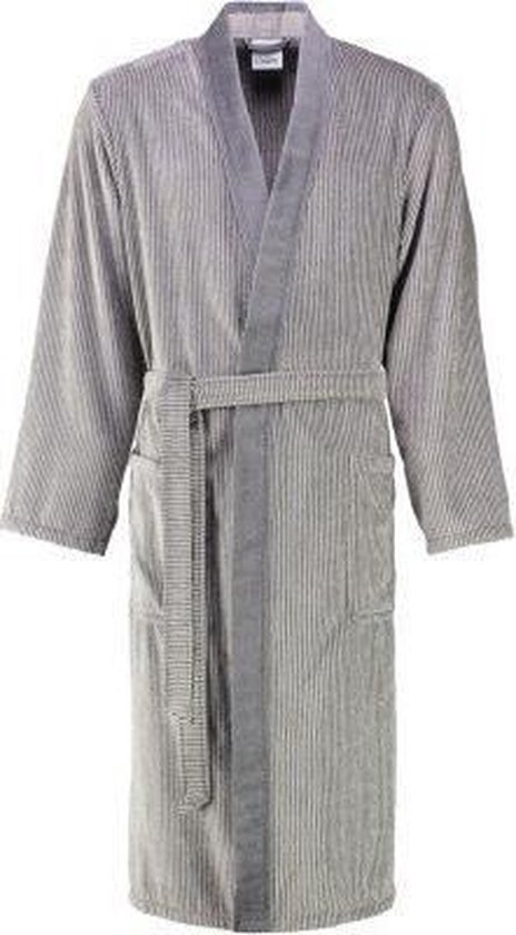 Cawo Heren Badjas 5840 Velours Kimono - Stein 58